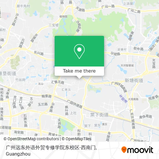 广州远东外语外贸专修学院东校区-西南门 map