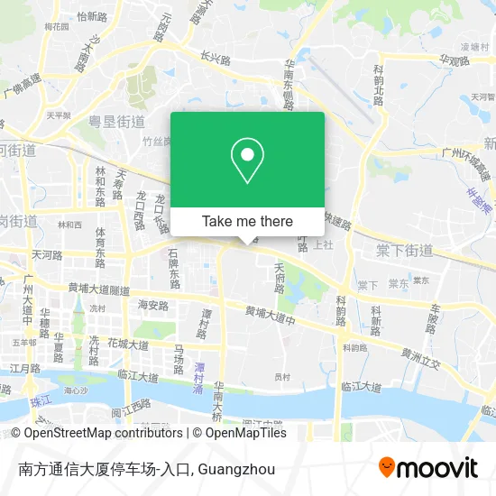 南方通信大厦停车场-入口 map