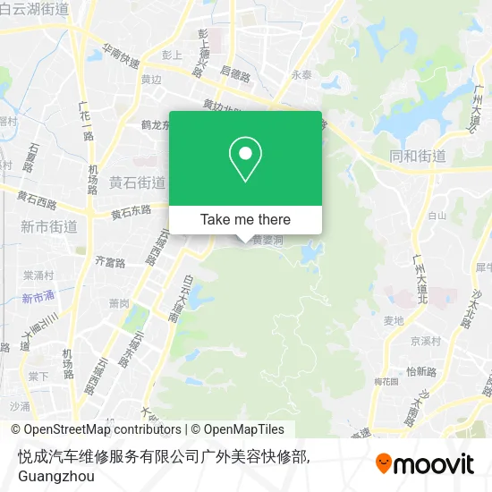 悦成汽车维修服务有限公司广外美容快修部 map
