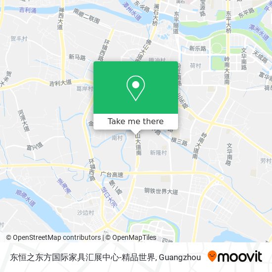 东恒之东方国际家具汇展中心-精品世界 map