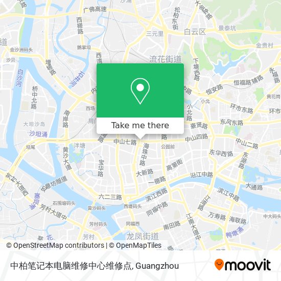 中柏笔记本电脑维修中心维修点 map