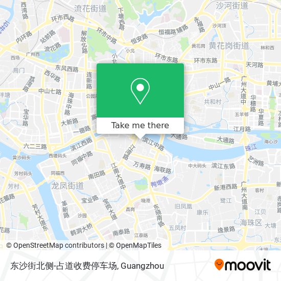 东沙街北侧-占道收费停车场 map