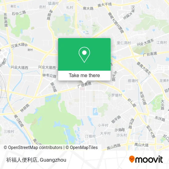 祈福人便利店 map