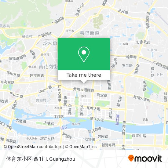 体育东小区-西1门 map