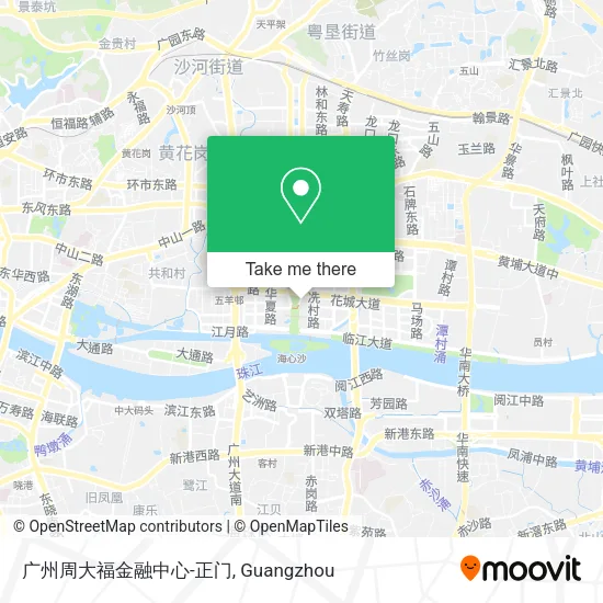 广州周大福金融中心-正门 map