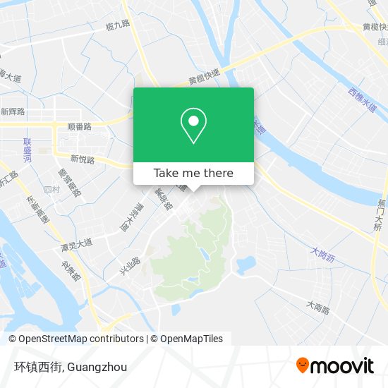 环镇西街 map