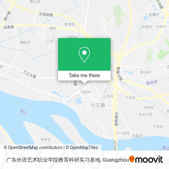 广东外语艺术职业学院教育科研实习基地 map