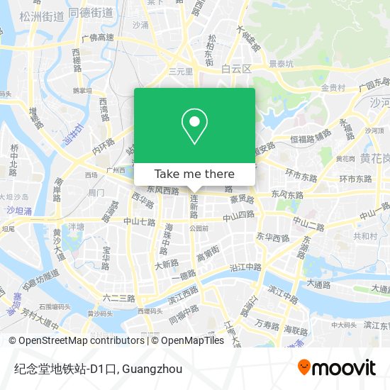 纪念堂地铁站-D1口 map