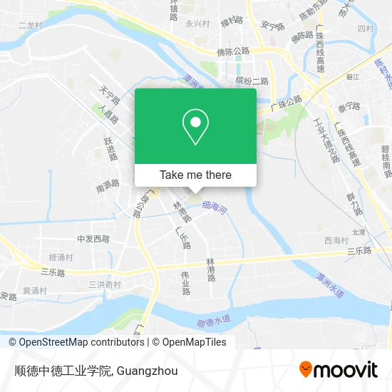 顺德中德工业学院 map