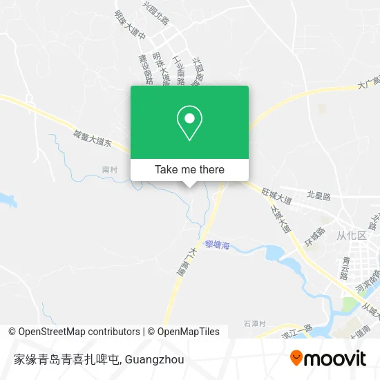 家缘青岛青喜扎啤屯 map