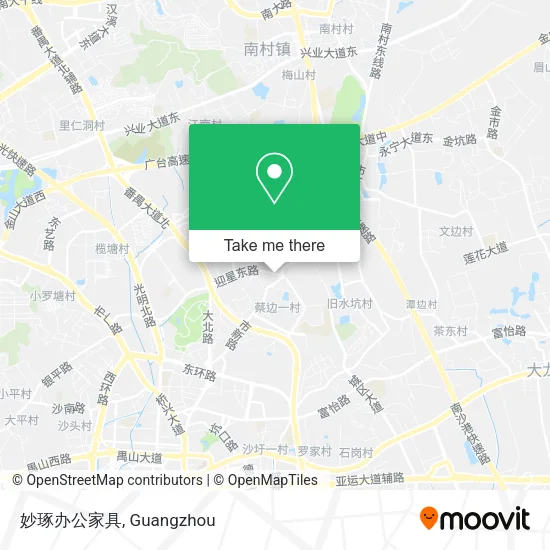 妙琢办公家具 map
