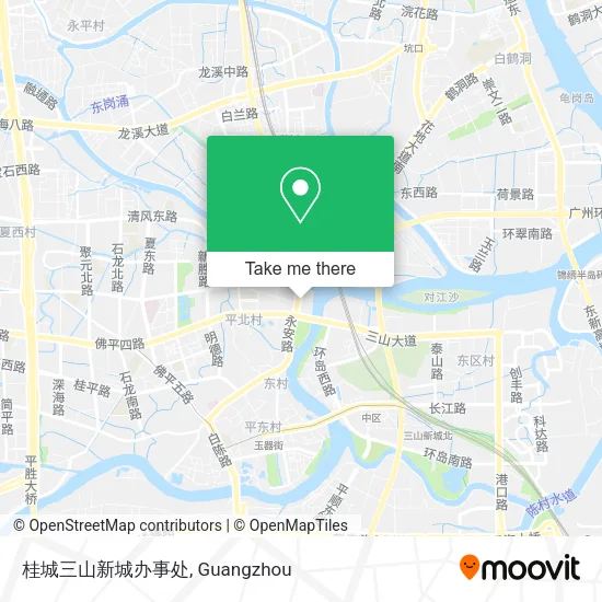 桂城三山新城办事处 map