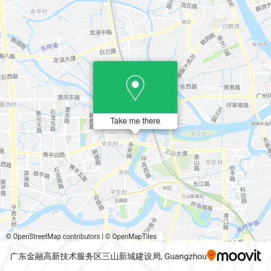 广东金融高新技术服务区三山新城建设局 map