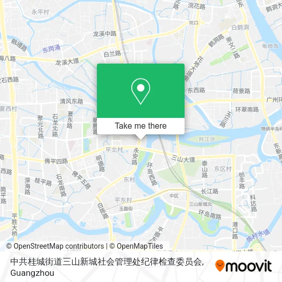 中共桂城街道三山新城社会管理处纪律检查委员会 map