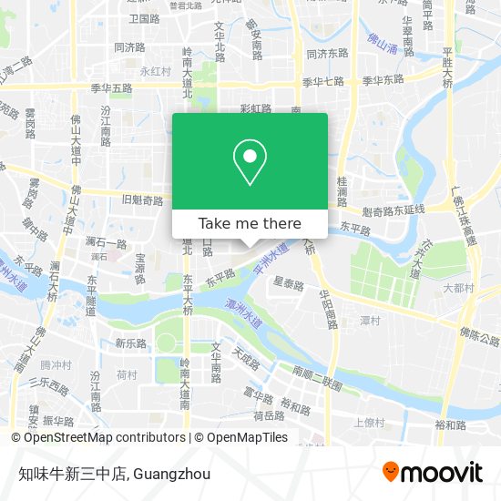知味牛新三中店 map