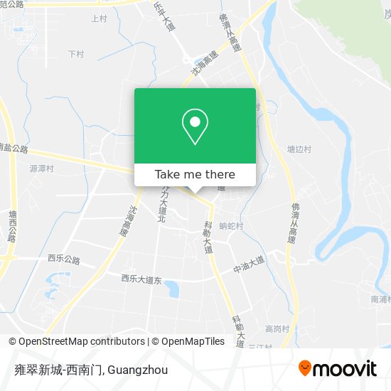 雍翠新城-西南门 map