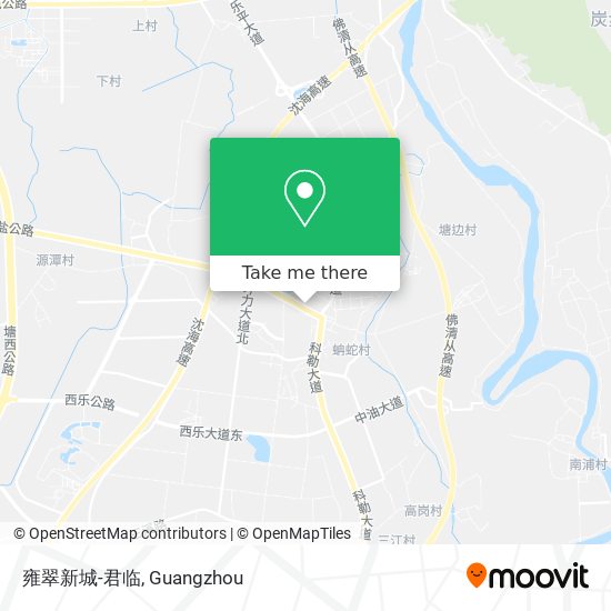 雍翠新城-君临 map