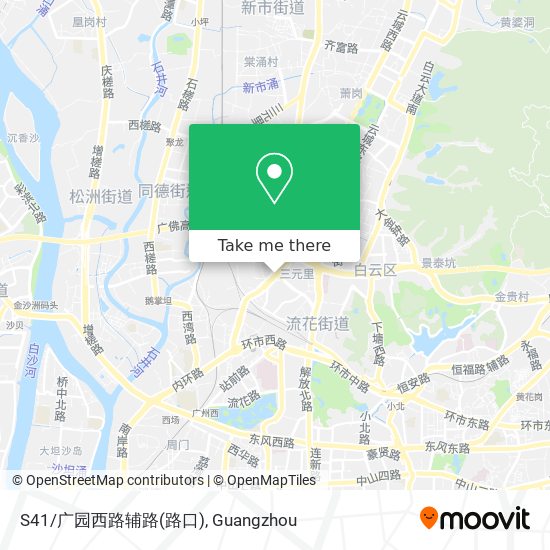 S41/广园西路辅路(路口) map