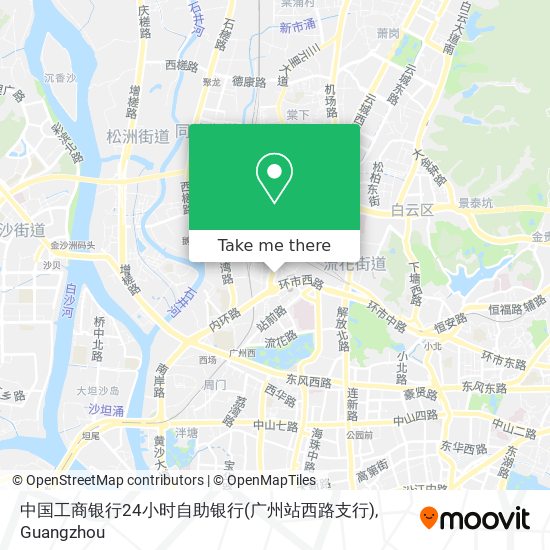 中国工商银行24小时自助银行(广州站西路支行) map