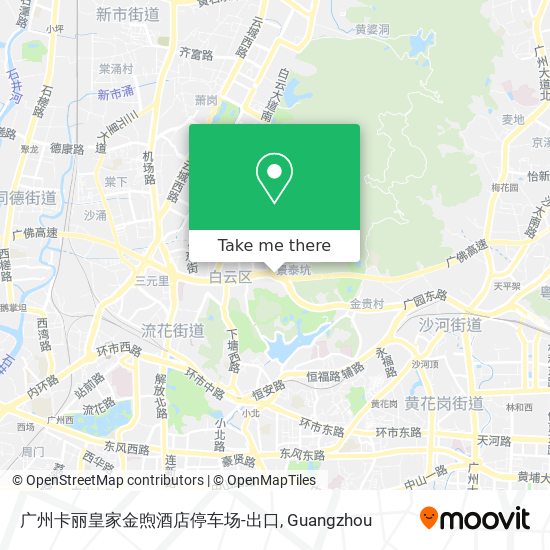 广州卡丽皇家金煦酒店停车场-出口 map