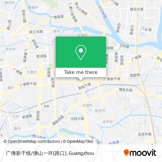 广佛新干线/佛山一环(路口) map