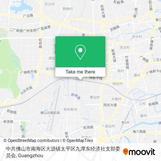 中共佛山市南海区大沥镇太平区九潭东经济社支部委员会 map