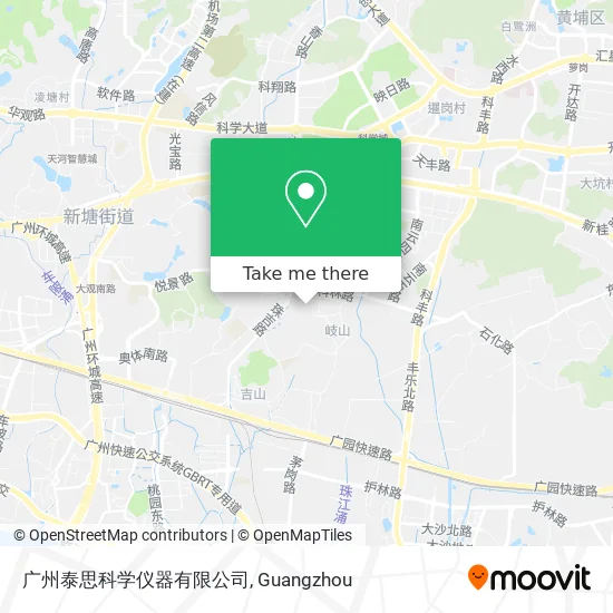 广州泰思科学仪器有限公司 map
