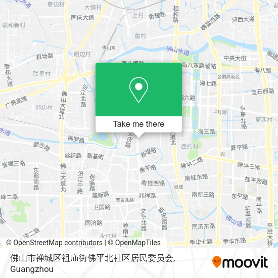 佛山市禅城区祖庙街佛平北社区居民委员会 map