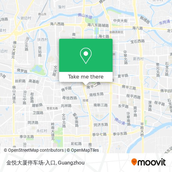 金悦大厦停车场-入口 map