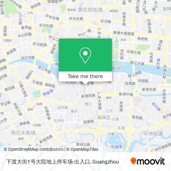 下渡大街1号大院地上停车场-出入口 map