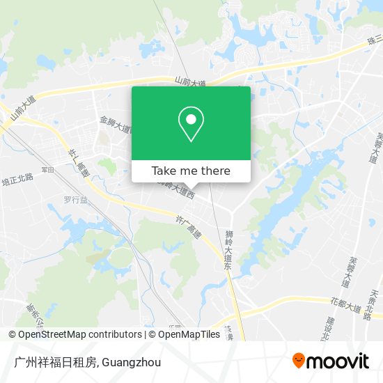 广州祥福日租房 map