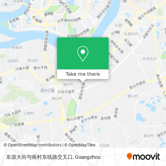 东源大街与南村东线路交叉口 map