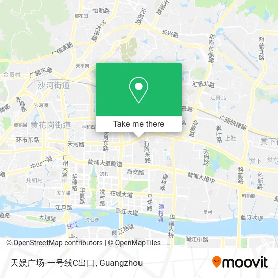 天娱广场-一号线C出口 map