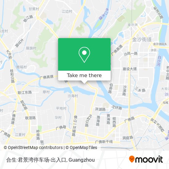合生·君景湾停车场-出入口 map