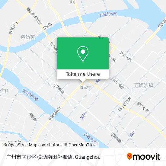 广州市南沙区横沥南田补胎店 map