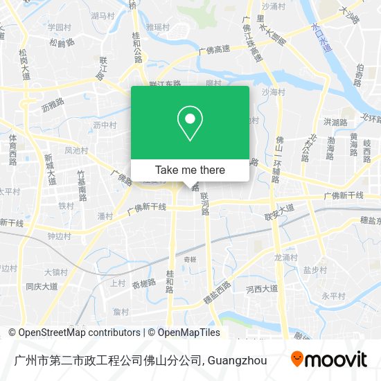 广州市第二市政工程公司佛山分公司 map