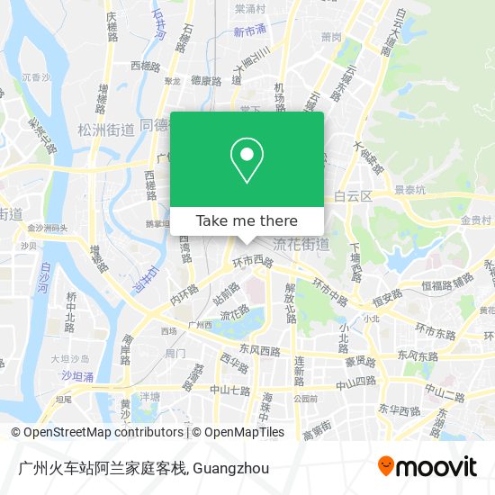广州火车站阿兰家庭客栈 map
