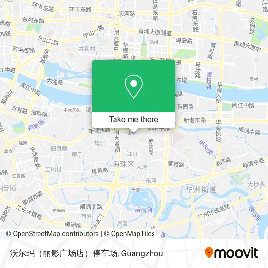 沃尔玛（丽影广场店）停车场 map
