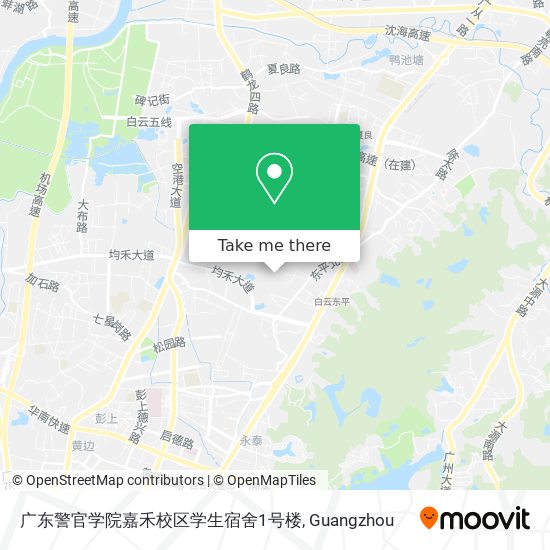 广东警官学院嘉禾校区学生宿舍1号楼 map