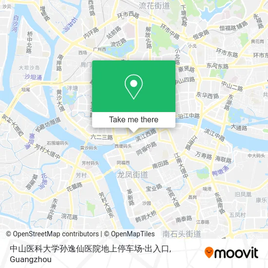 中山医科大学孙逸仙医院地上停车场-出入口 map