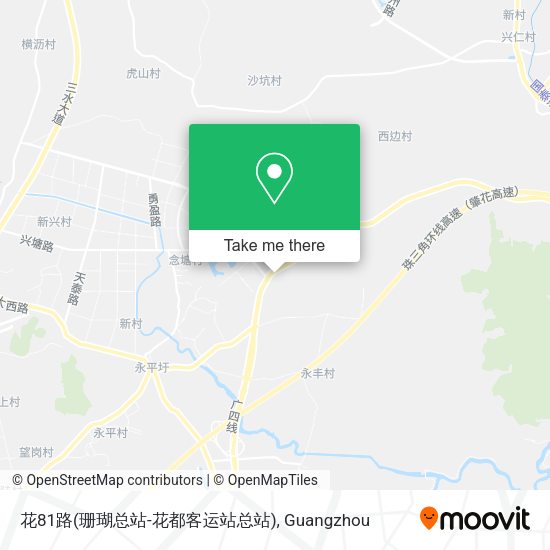 花81路(珊瑚总站-花都客运站总站) map