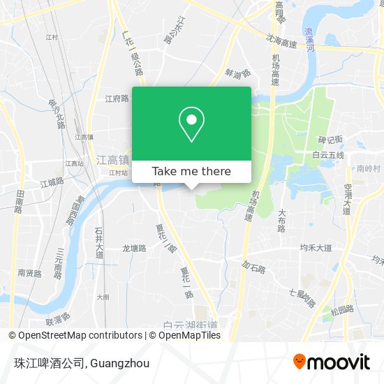 珠江啤酒公司 map