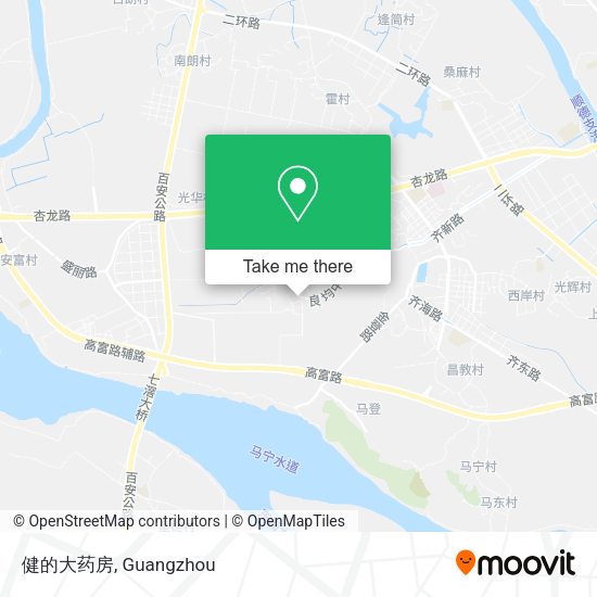 健的大药房 map