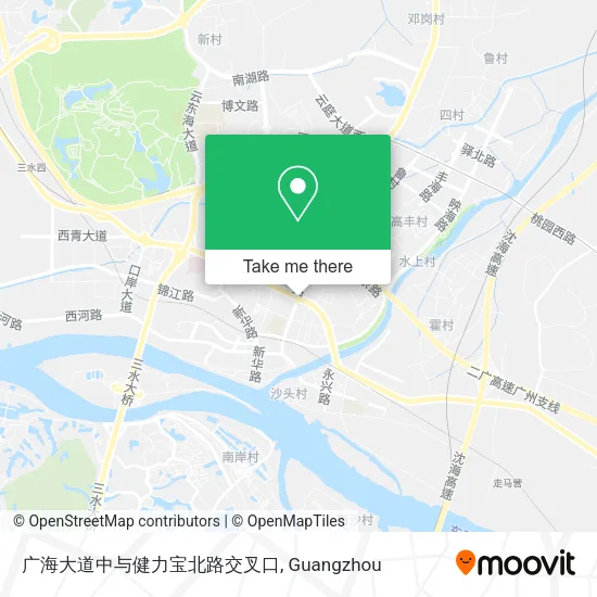 广海大道中与健力宝北路交叉口 map