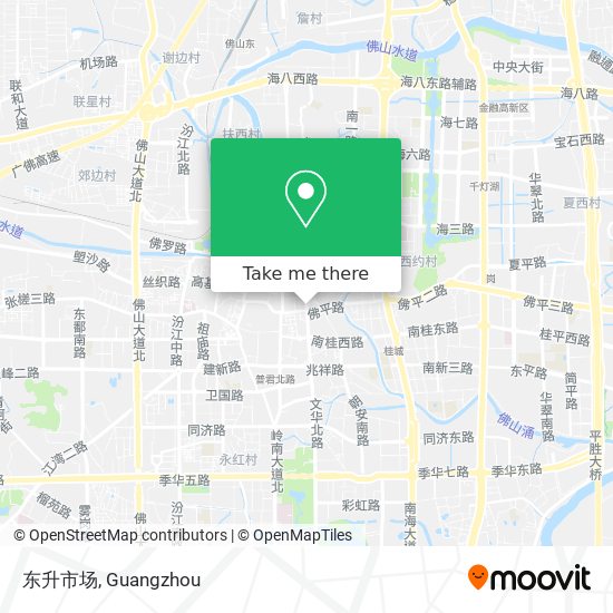 东升市场 map