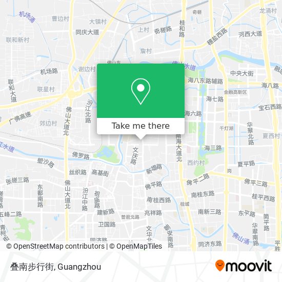 叠南步行街 map