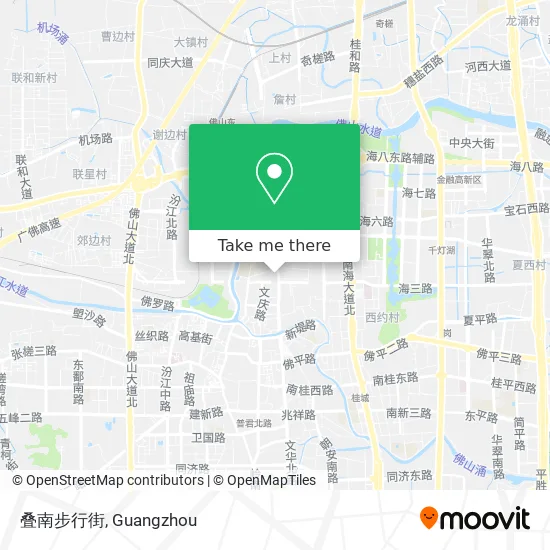 叠南步行街 map
