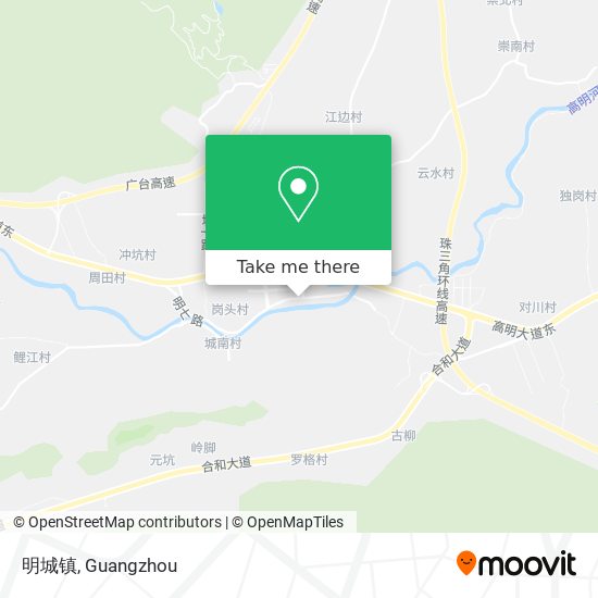 明城镇 map