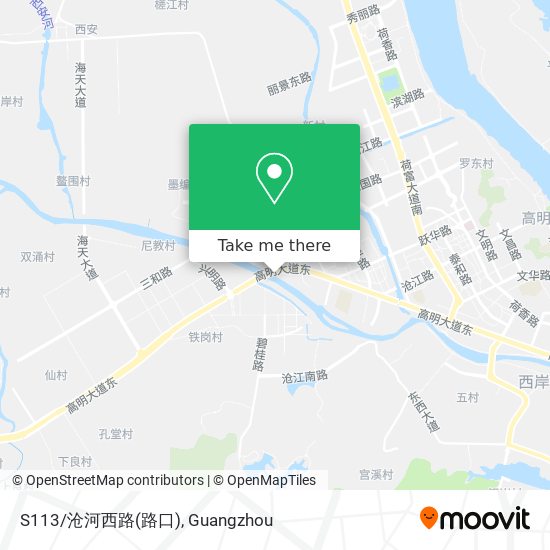 S113/沧河西路(路口) map