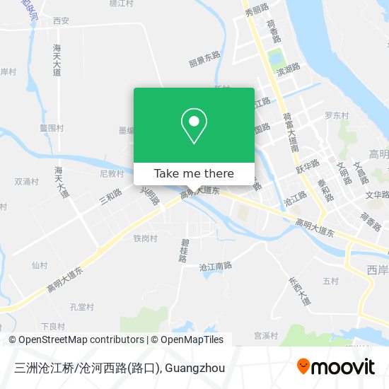 三洲沧江桥/沧河西路(路口) map